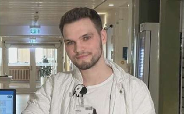 Mathias Thomsen på Regionshospital Nordjylland i Hjørring. Foto: PenSam/FOA.