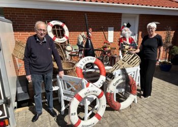 Laila og Benny fra Tversted er klar til en spændende messe i pinsen i Skagen Sportscenter. Foto: Palle W. Nielsen