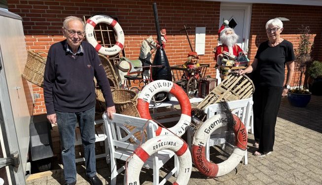 Laila og Benny fra Tversted er klar til en spændende messe i pinsen i Skagen Sportscenter. Foto: Palle W. Nielsen