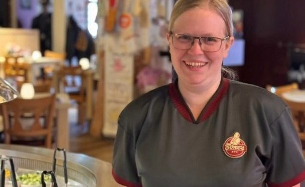 Sara fortæller, at Bone’s er den bedste arbejdsplads. Privatfoto