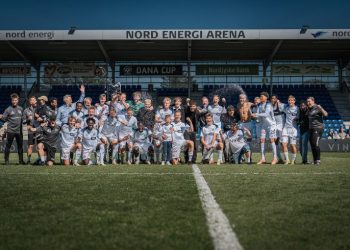Vendsyssel FF rykkede den 24. maj 2026 op i landets næstbedste fodboldrække. Foto: VFF