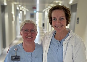 Sygeplejerskerne Annette Mørch og Trine Lauridsen. Foto: UCN.