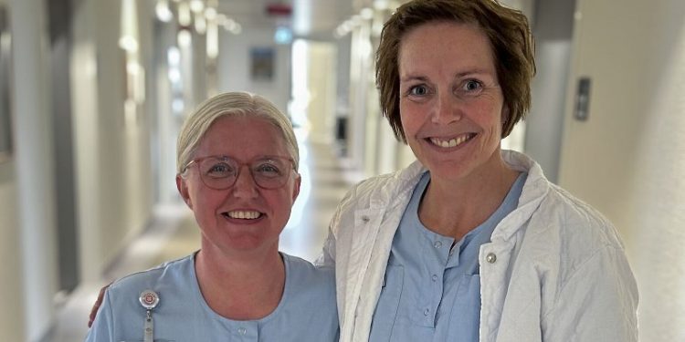 Sygeplejerskerne Annette Mørch og Trine Lauridsen. Foto: UCN.