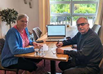 Karen Marie Dencker og Jørgen Møller Larsen. Foto: Privat.