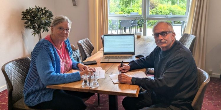 Karen Marie Dencker og Jørgen Møller Larsen. Foto: Privat.