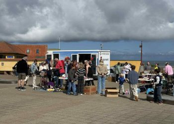 børnekræmmermarked og dragebygning hos Hirtshals Handel & Erhverv. Foto: Privat.