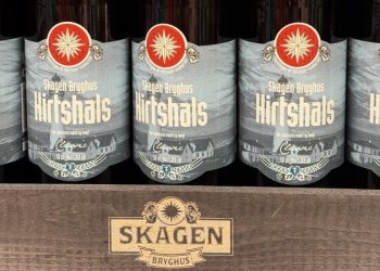 Den nye Hirtshals Øl kan købes hos Spar Hirtshals. Privatfoto