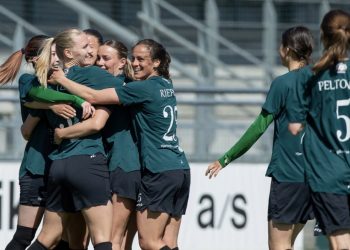 Fortuna Hjørring ligger i øjeblikket på 3. pladsen i A-ligaen med et point over FC Nordsjælland inden den afgørende bronzekamp den 13. juni. Foto: Jess Madsen.