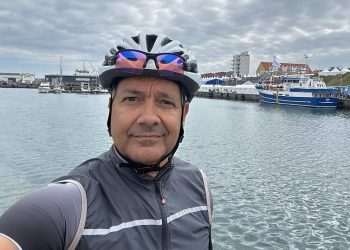Jens Otto Størup på havnen i Hirtshals. Foto: Privat.