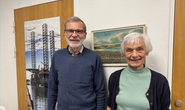 Jacob Madsen og Sigrid Nedergaard. Foto: Hirtshals Bibliotek.