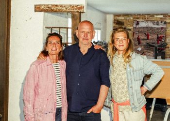 Stephen Freiheit flankeret af  Janne Wollesen og Merete Byrial.
