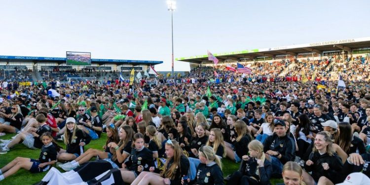 Åbningsceremonien ved Dana Cup 2026. Foto: Jess Mejdahl Madsen.
