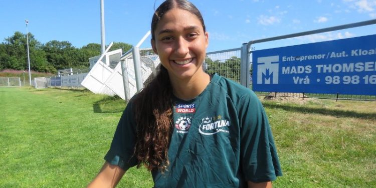 Samantha Rodiguez er en del af det columbianske U20 landshold. Foto: Helle Møller Riis.