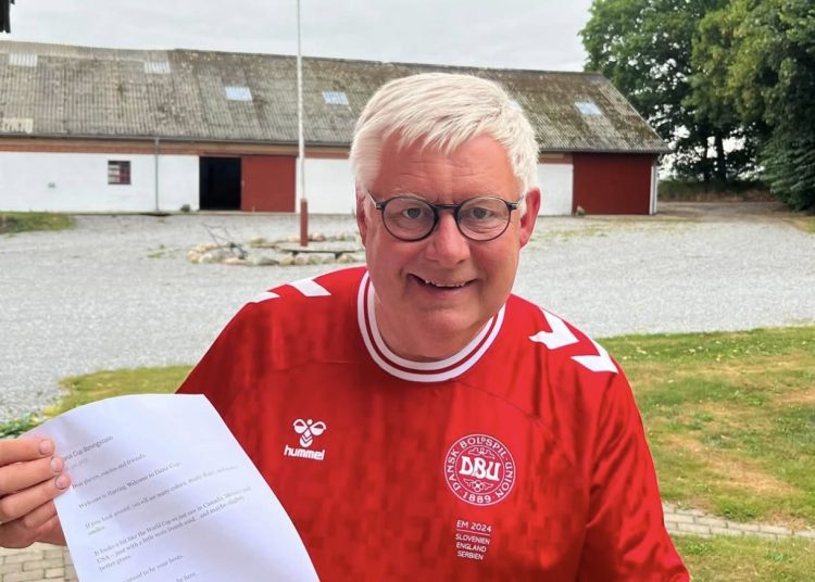 Borgmester Søren Smalbro har talen klar til åbningsceremonien ved Dana Cup. Foto: Privat.