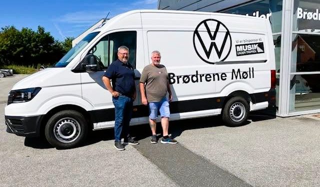 Claus Neve Olsen sammen med erhvervskonsulent Peter Frederiksen fra Brødrene Møll A/S. Foto: MUT.