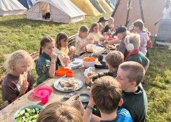 Foto: Juniorspejdere fra Lørslev.