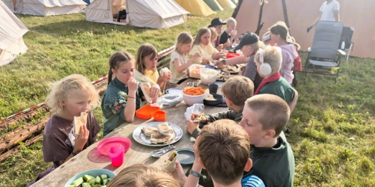 Foto: Juniorspejdere fra Lørslev.