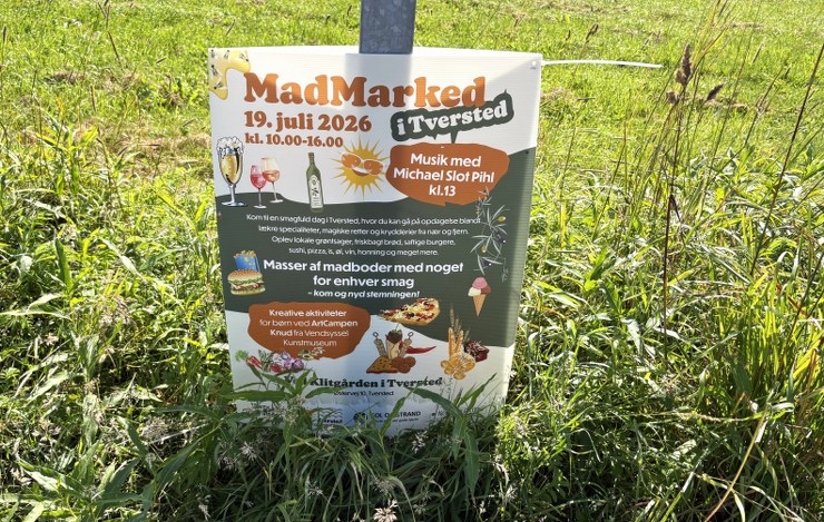 Madmarked søndag i Tversted med lækkerier fra nordjyske producenter og fra den nordjyske natur. Foto: Palle W. Nielsen