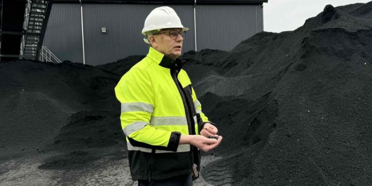 Direktør Peder Nickelsen hos Stiesdal SkyClean vest for Vrå. Foto: Niels Skipper.