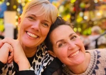 heresa Berg Andersen og Pia Olsen Dyhr fra SF. Foto: Privat.